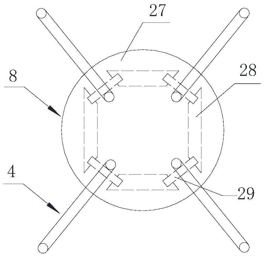 A test device for testing the pull-out strength of plant roots in the field