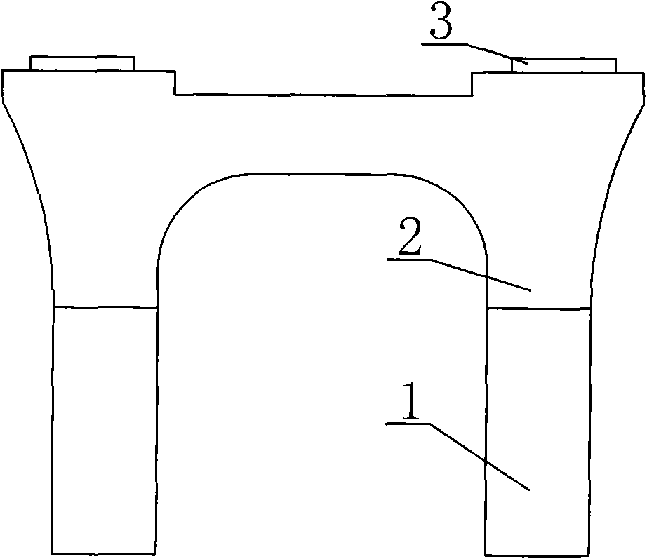 One-step molding method of vase-shaped columnar pier for urban viaduct bridges