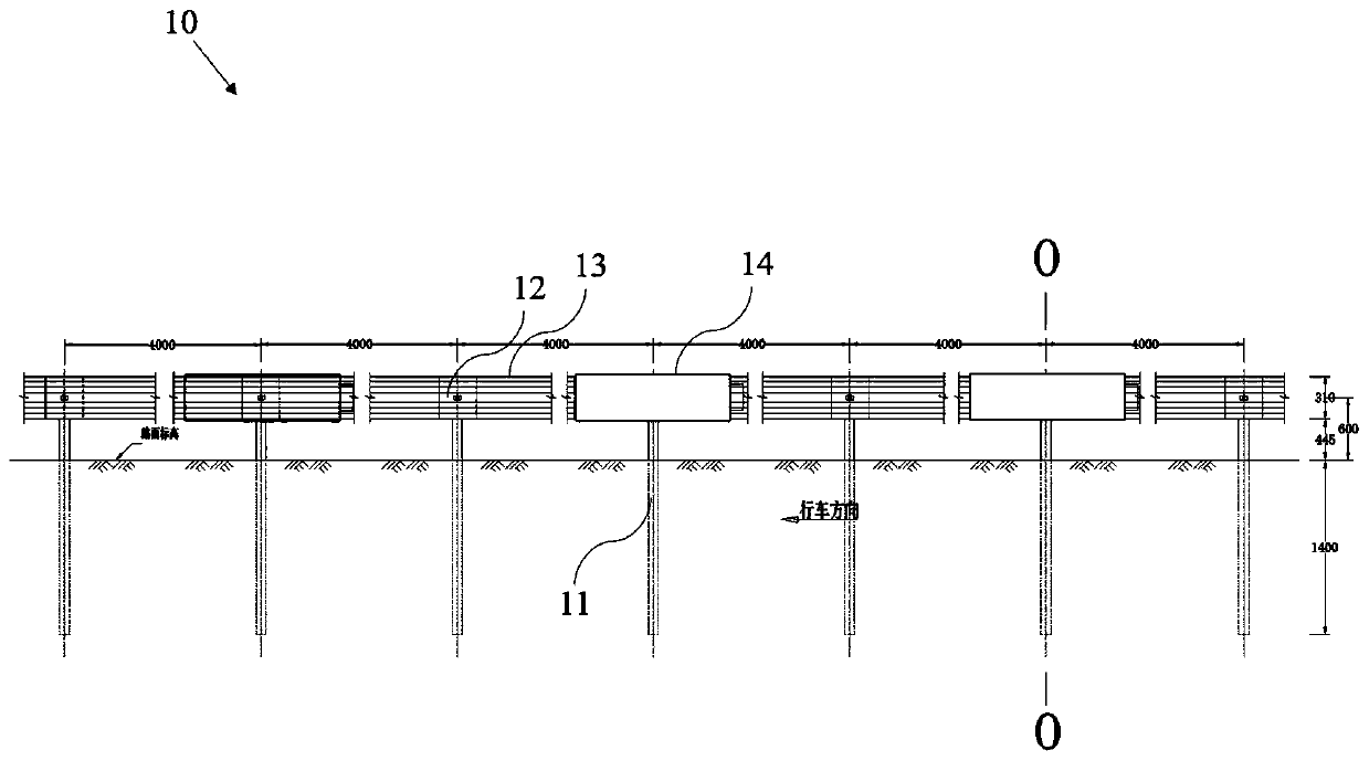 Expressway energy dissipation reducer, device and system