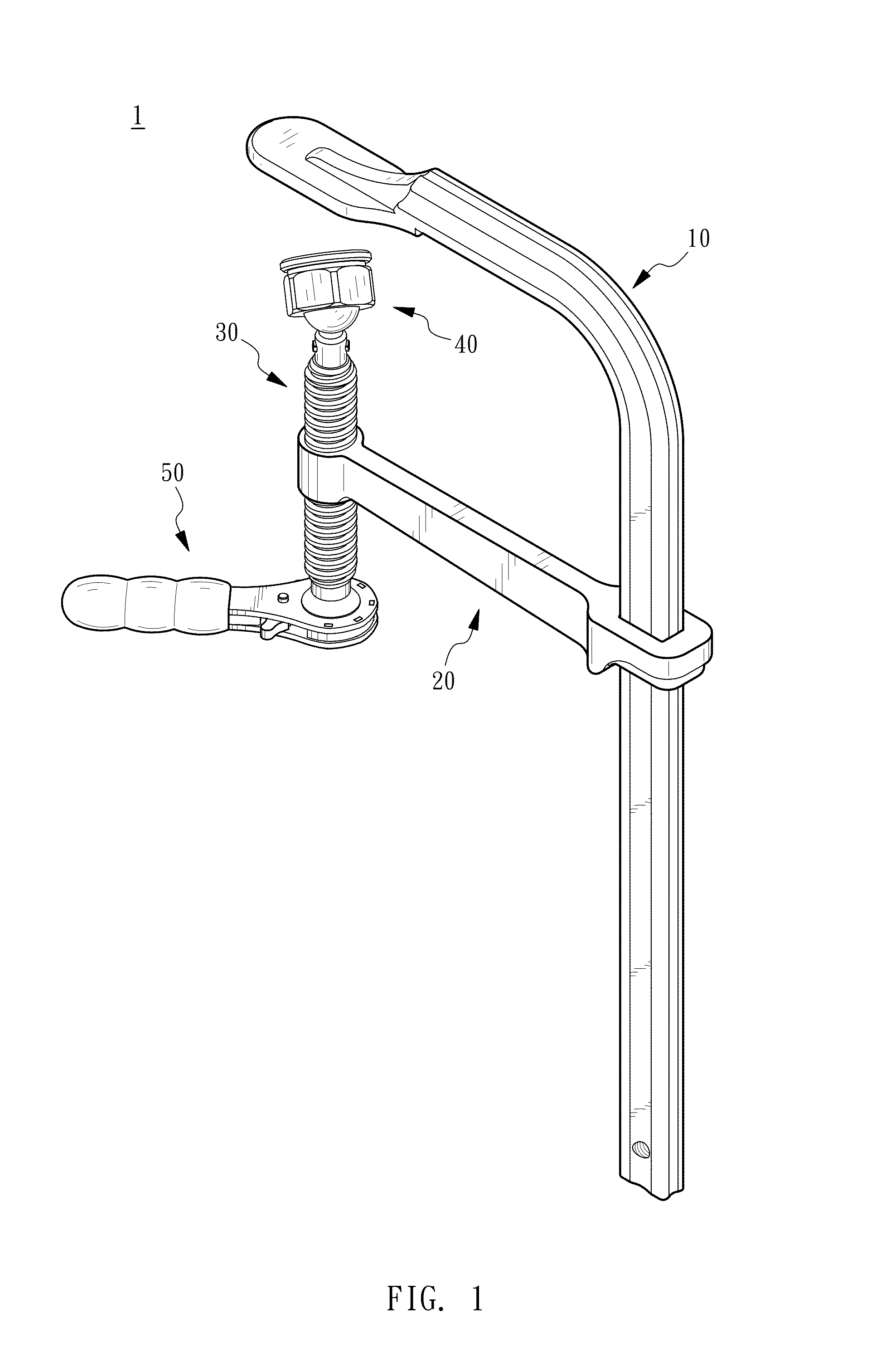 Clamp with ratchet device