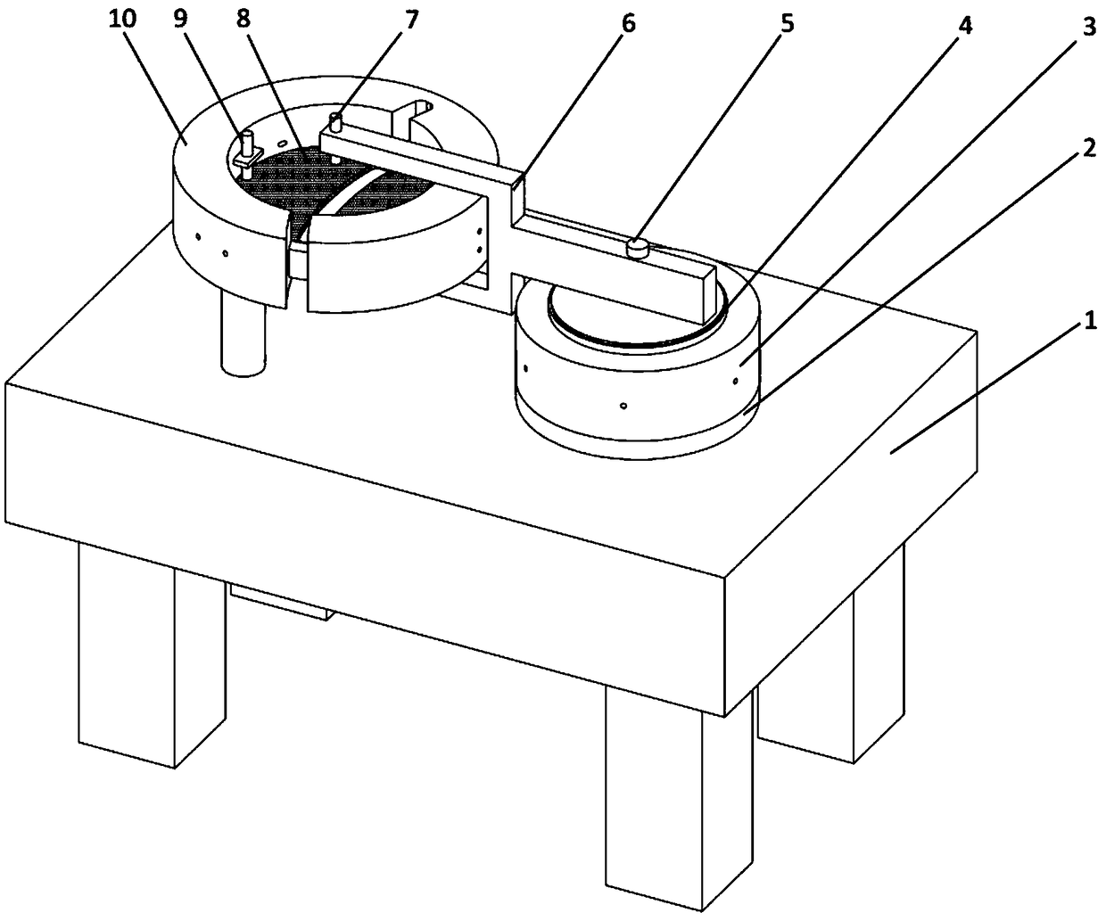 Device and method for measuring parallelisms and flatness of circular low-stiffness workpiece