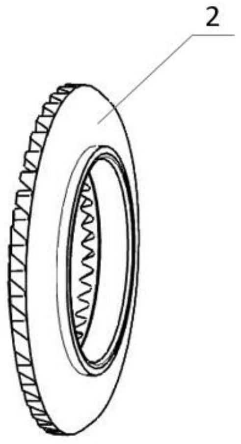 Installation structure of differential and driven bevel gear