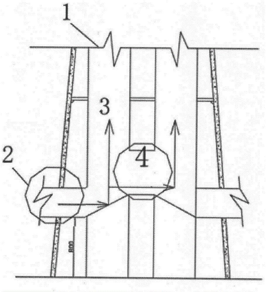 Double-pipe or multi-pipe type chimney smoke discharging system