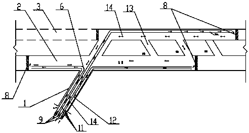 Ventilation method for auxiliary double-hole construction in inclined shaft