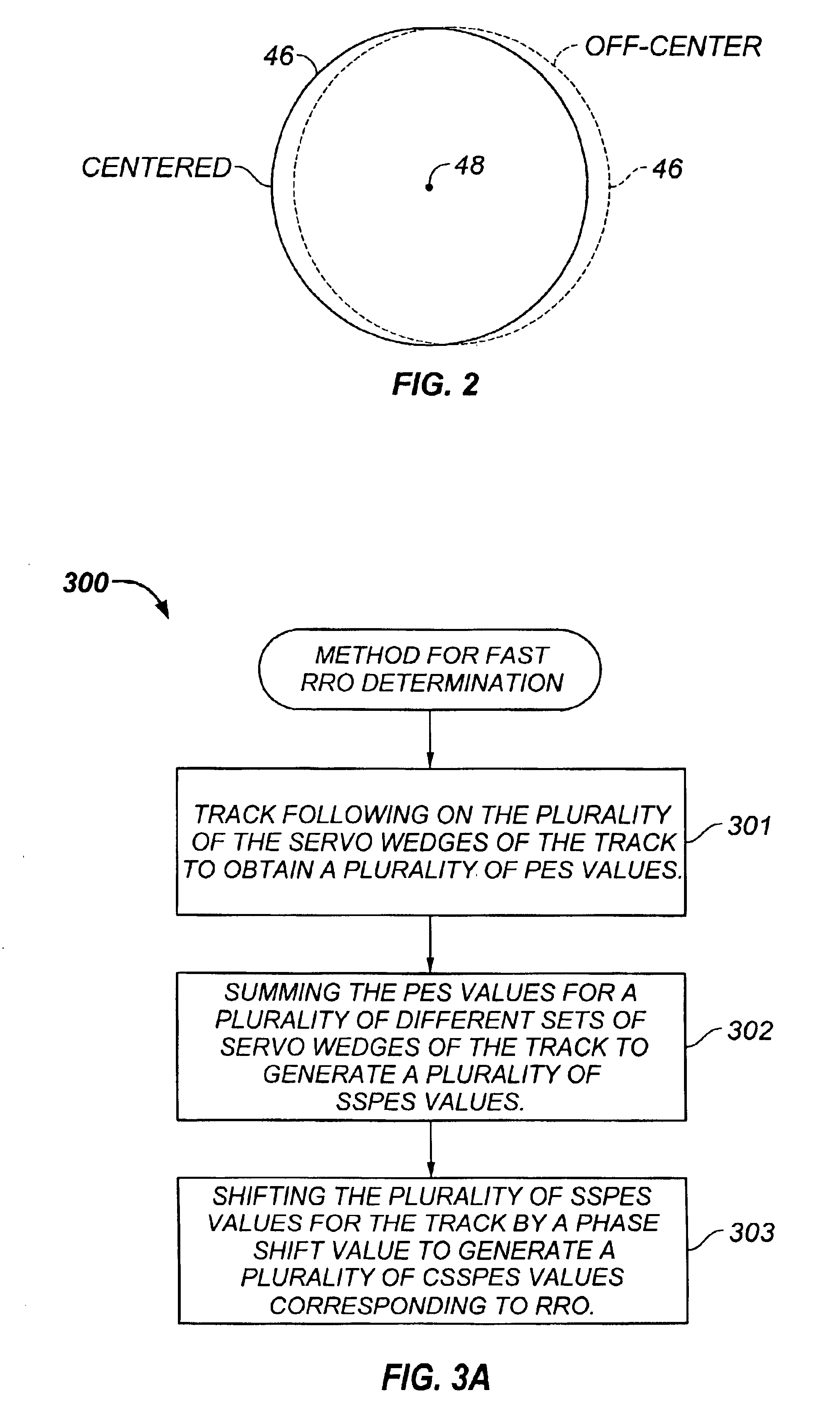 Repeatable runout determination within a rotating media storage device