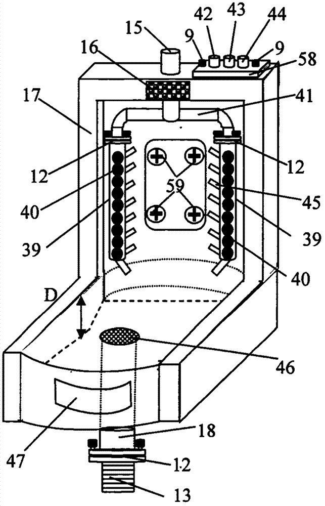 Universal and intelligent urinal for men's restroom in service area