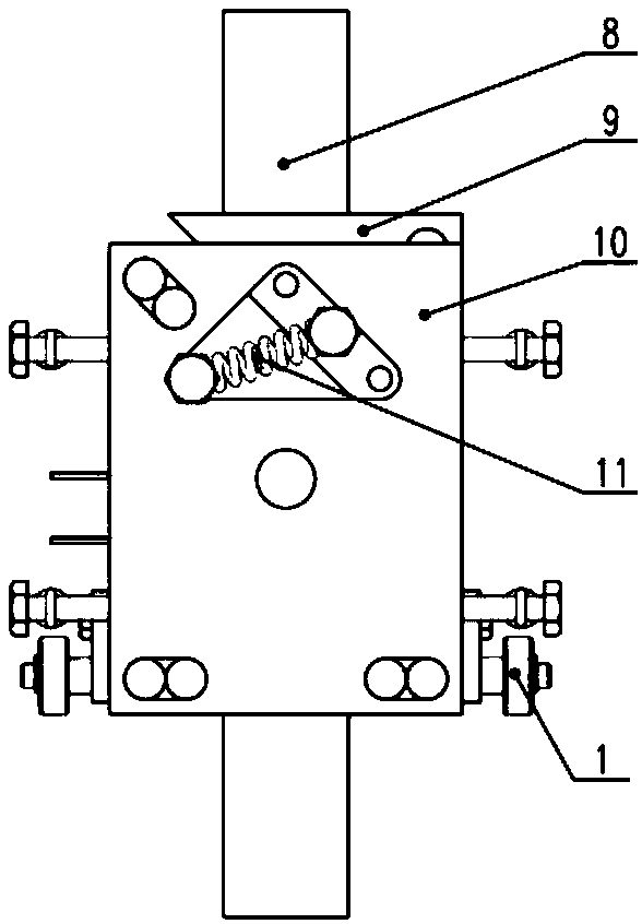 Asymmetric clamping device and experimental method for thin plate compression