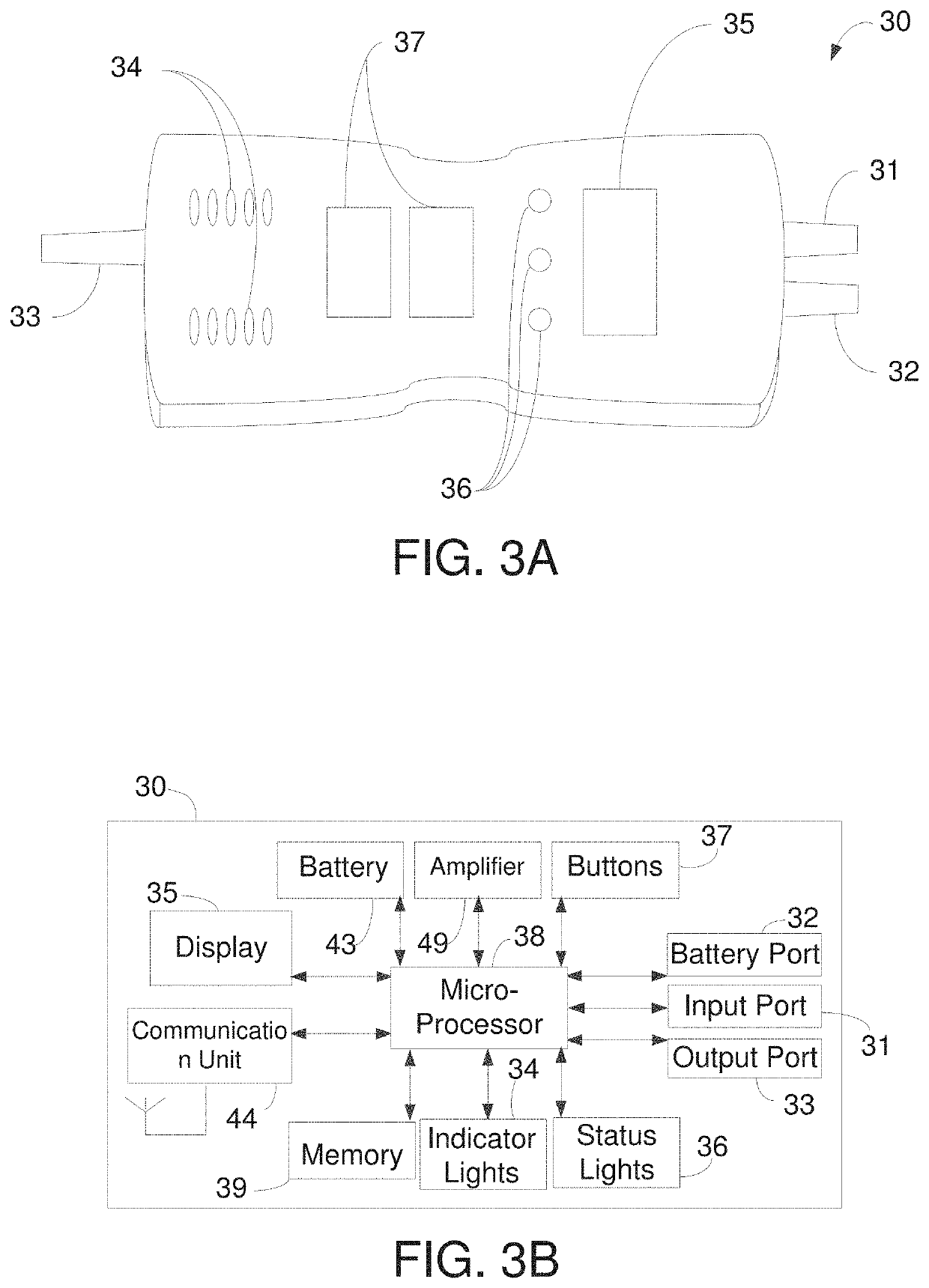 Implantable blood pumps comprising a linear bearing