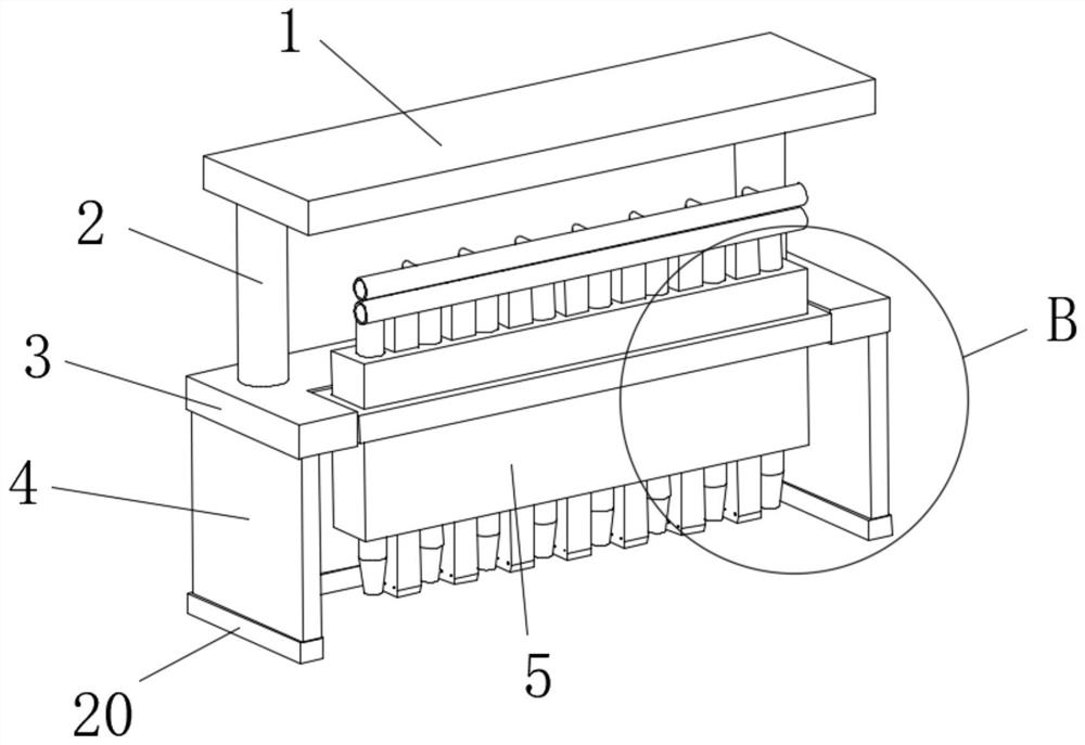 Ground tile joint filling device for building construction