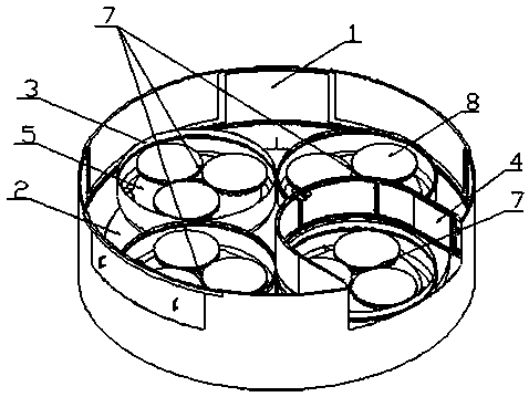 Continuous multi-station curved face polisher sand liquid circulating and protecting device