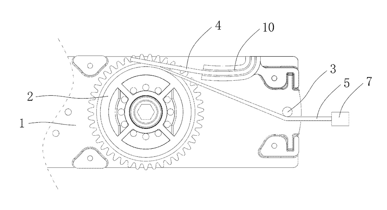 Cord winding mechanism for a cordless window blind