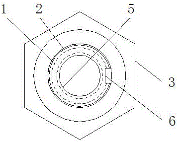 Left one-way bearing shaft of bicycle with pedals rotating forwards and backwards for driving