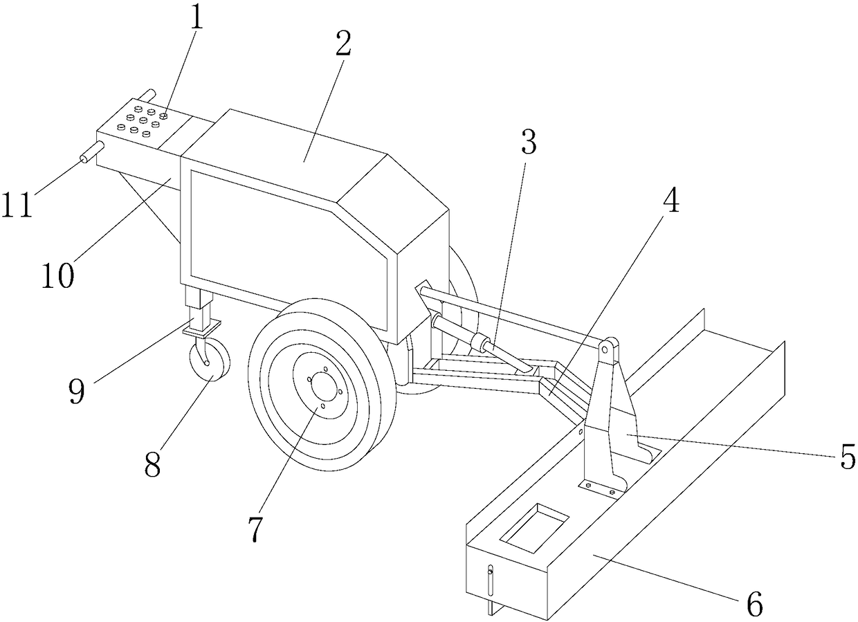 Novel concrete leveling machine