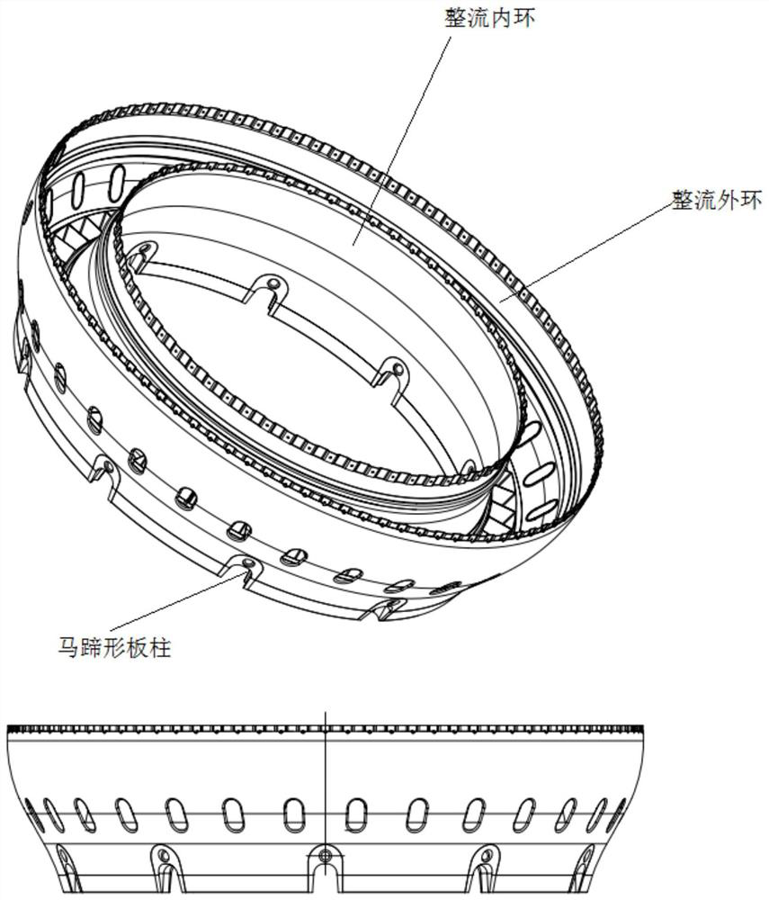 Method and device for controlling welding deformation of gas turbine flame tube rectifying ring assembly