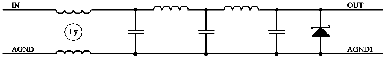 A circuit for eliminating water ripples of a VGA display interface and a working method thereof