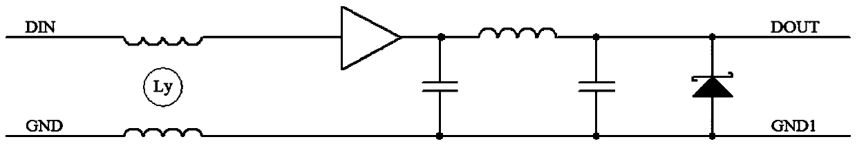 A circuit for eliminating water ripples of a VGA display interface and a working method thereof