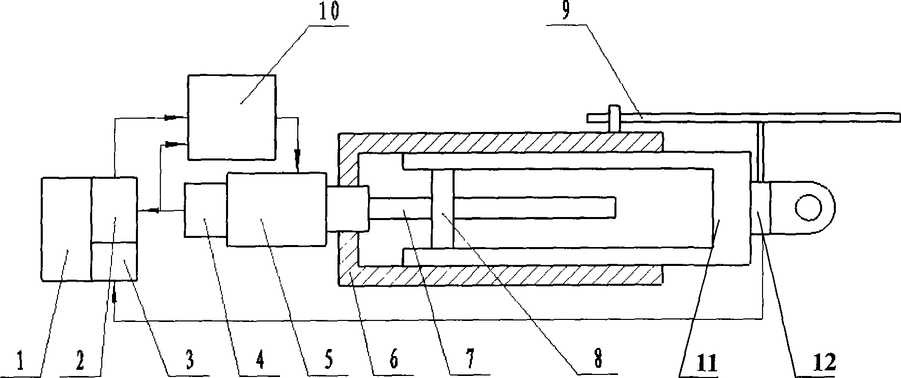 Method and apparatus for measuring and compensating transmission error of electric cylinder