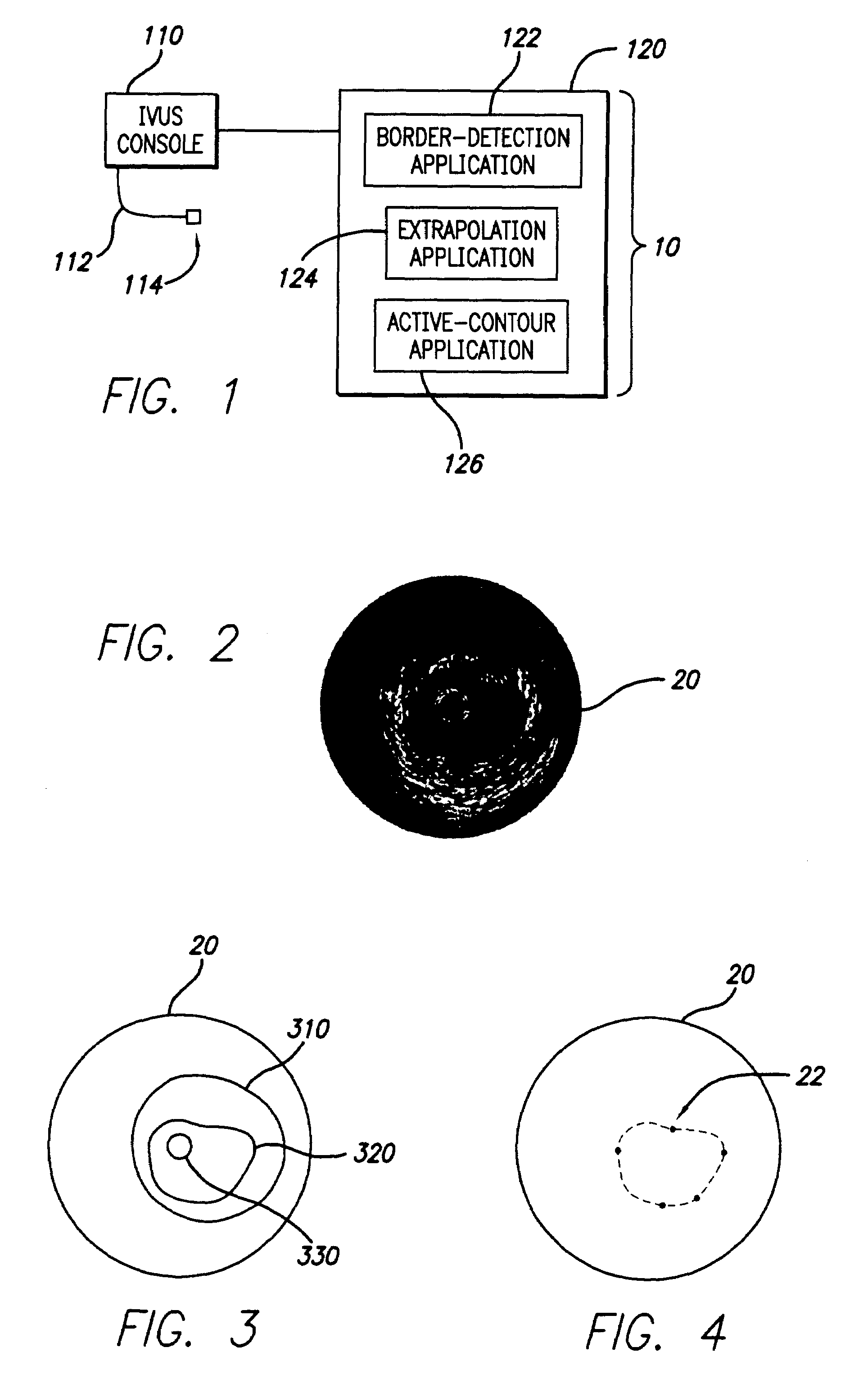 System and method for identifying a vascular border