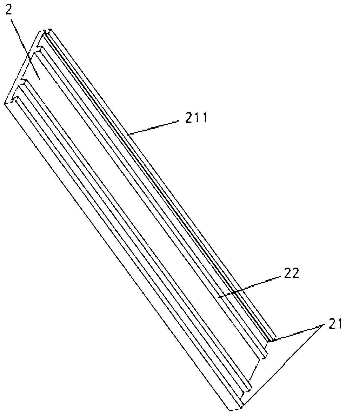 Screw-free mounting type wood-plastic floorboard