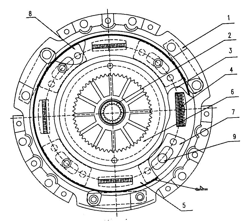 Composite damping clutch for hybrid car