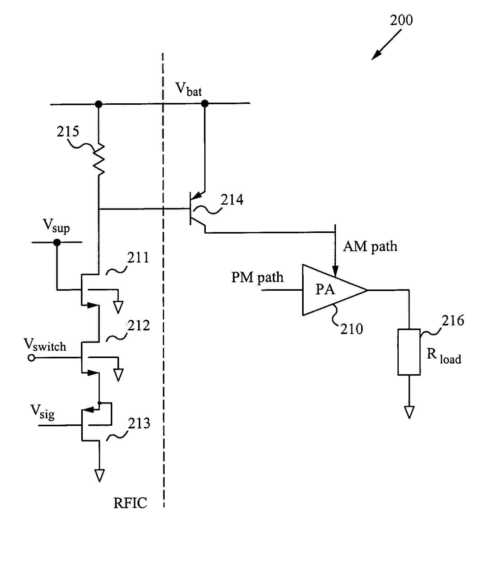 Amplitude modulation driver