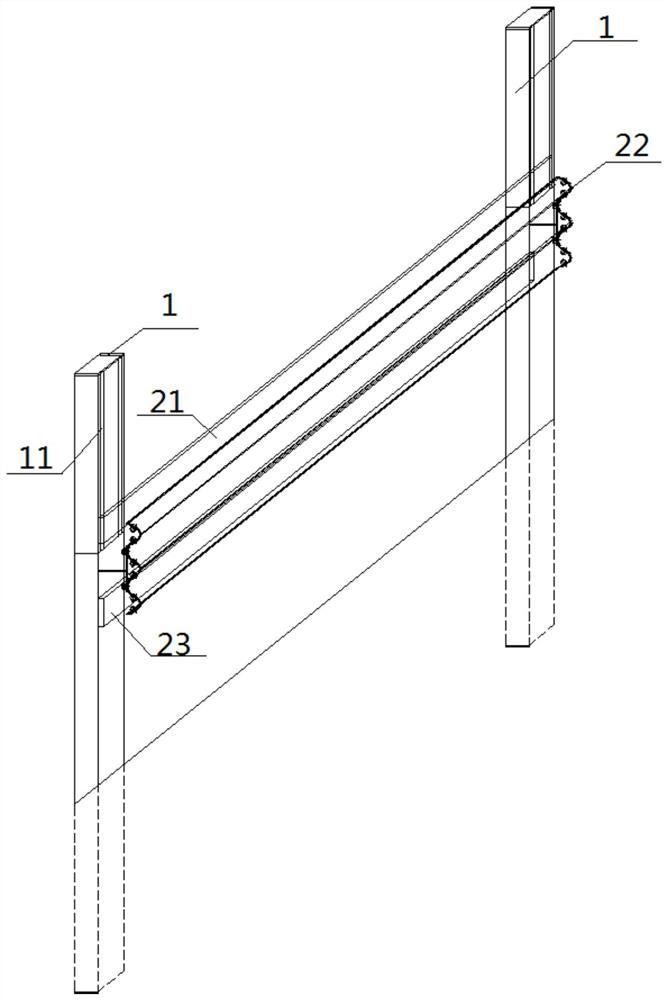 Intelligent anti-collision guardrail, system and method suitable for long and large downhill of mountainous highway