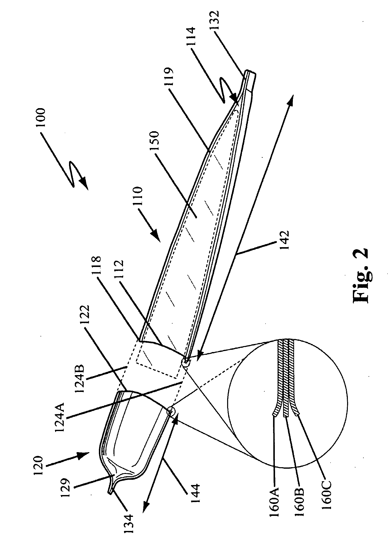 Container with Flattened Cap