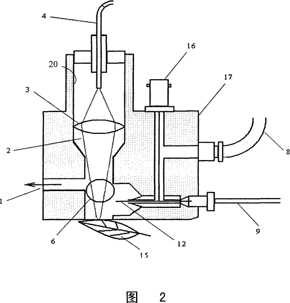 Desorption ionization device used in mass spectrometer