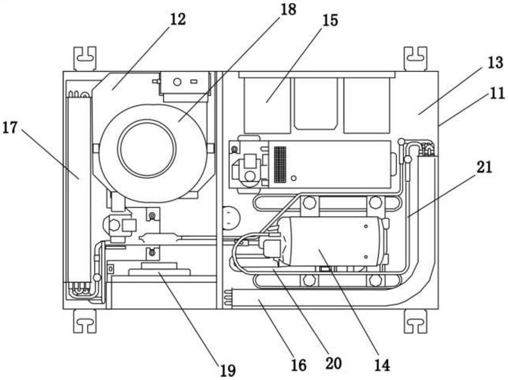 Integrated kitchen air conditioner and installation method