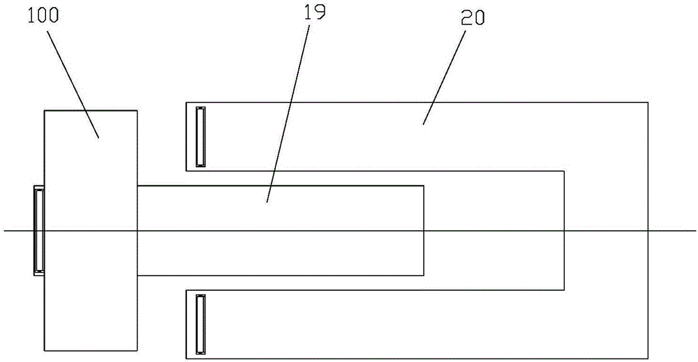 Goods wholesale conveying device driven through cam mechanism