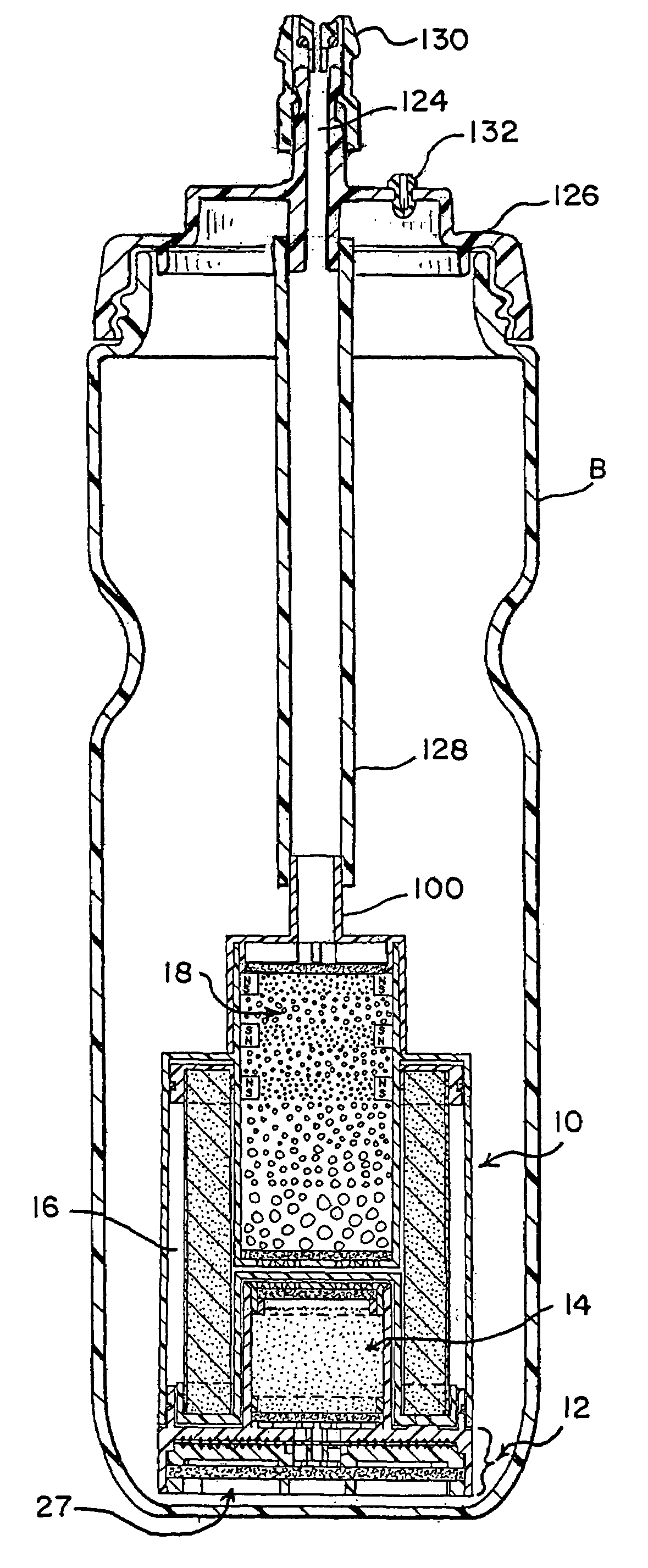 Water treatment unit for bottle or pitcher