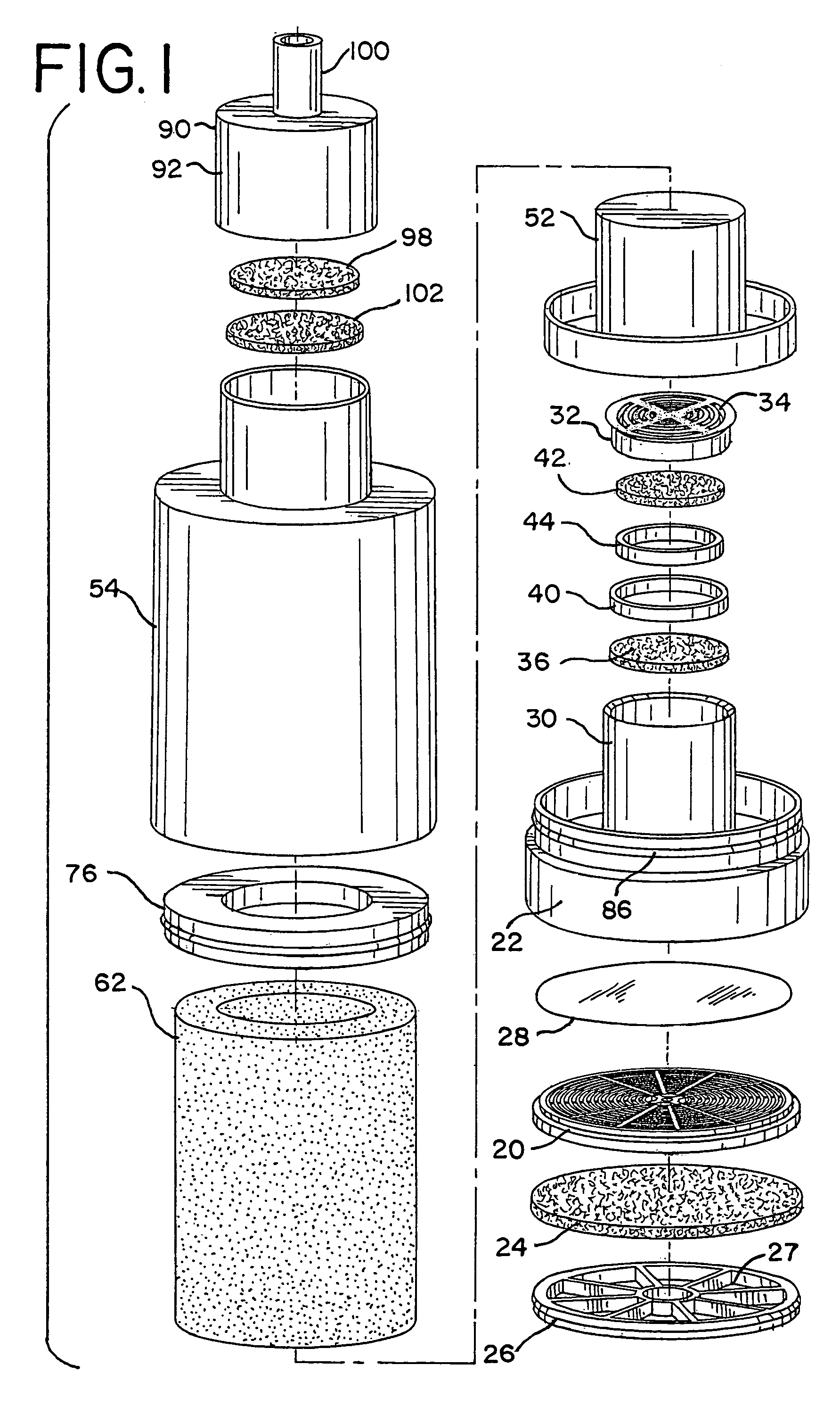 Water treatment unit for bottle or pitcher