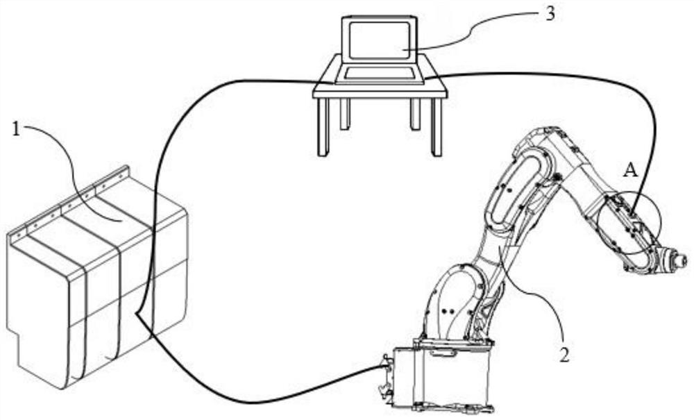 Method for measuring and evaluating jitter degree of tail end of industrial robot