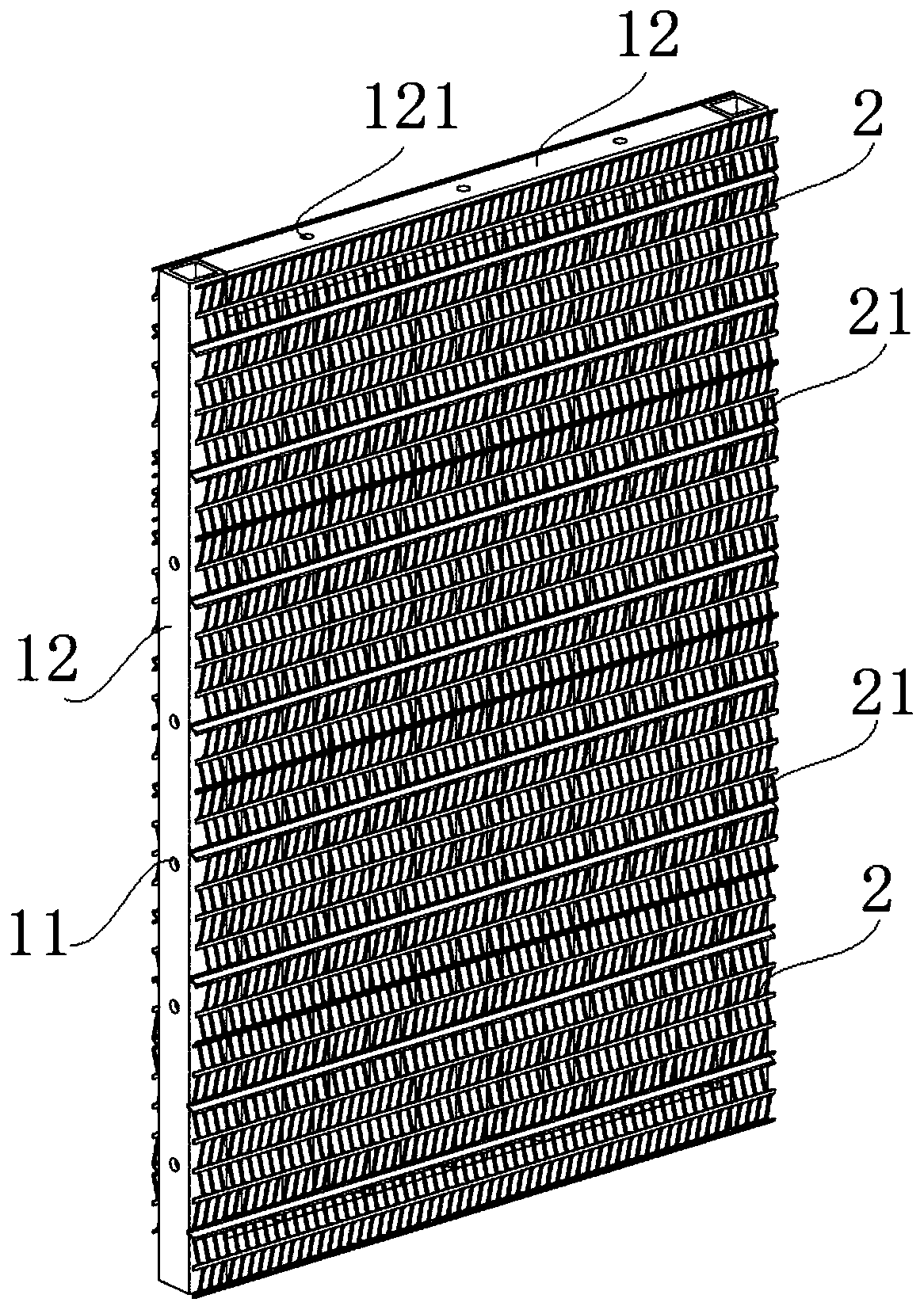 Fireproof composite wall for building protection