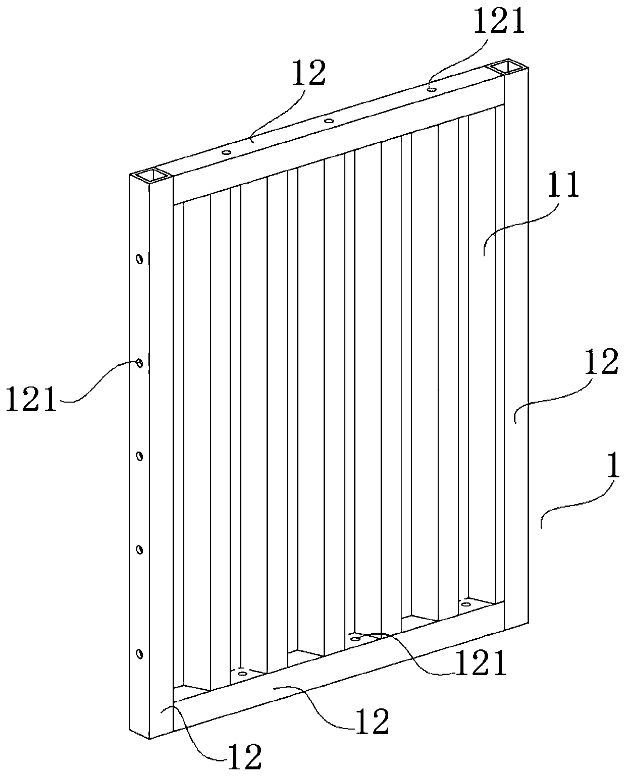 Fireproof composite wall for building protection