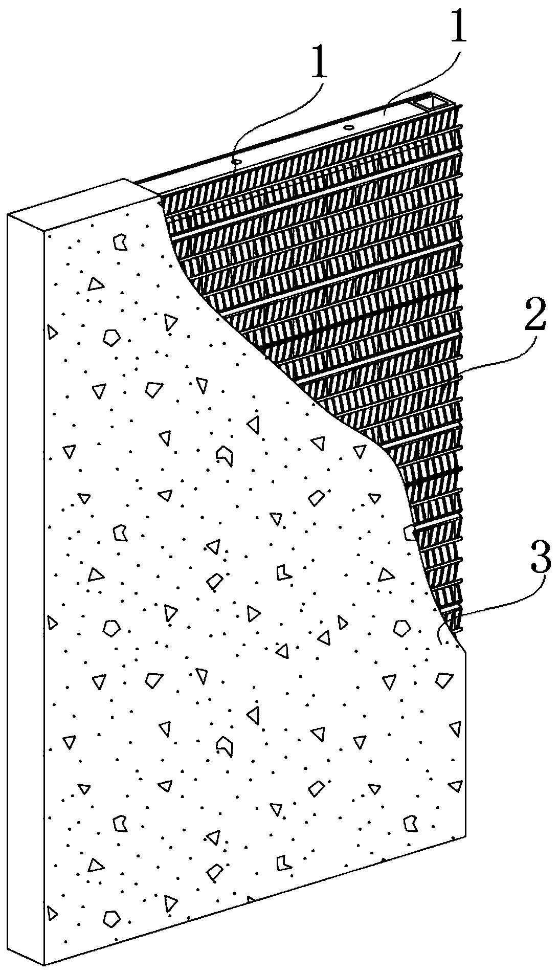 Fireproof composite wall for building protection