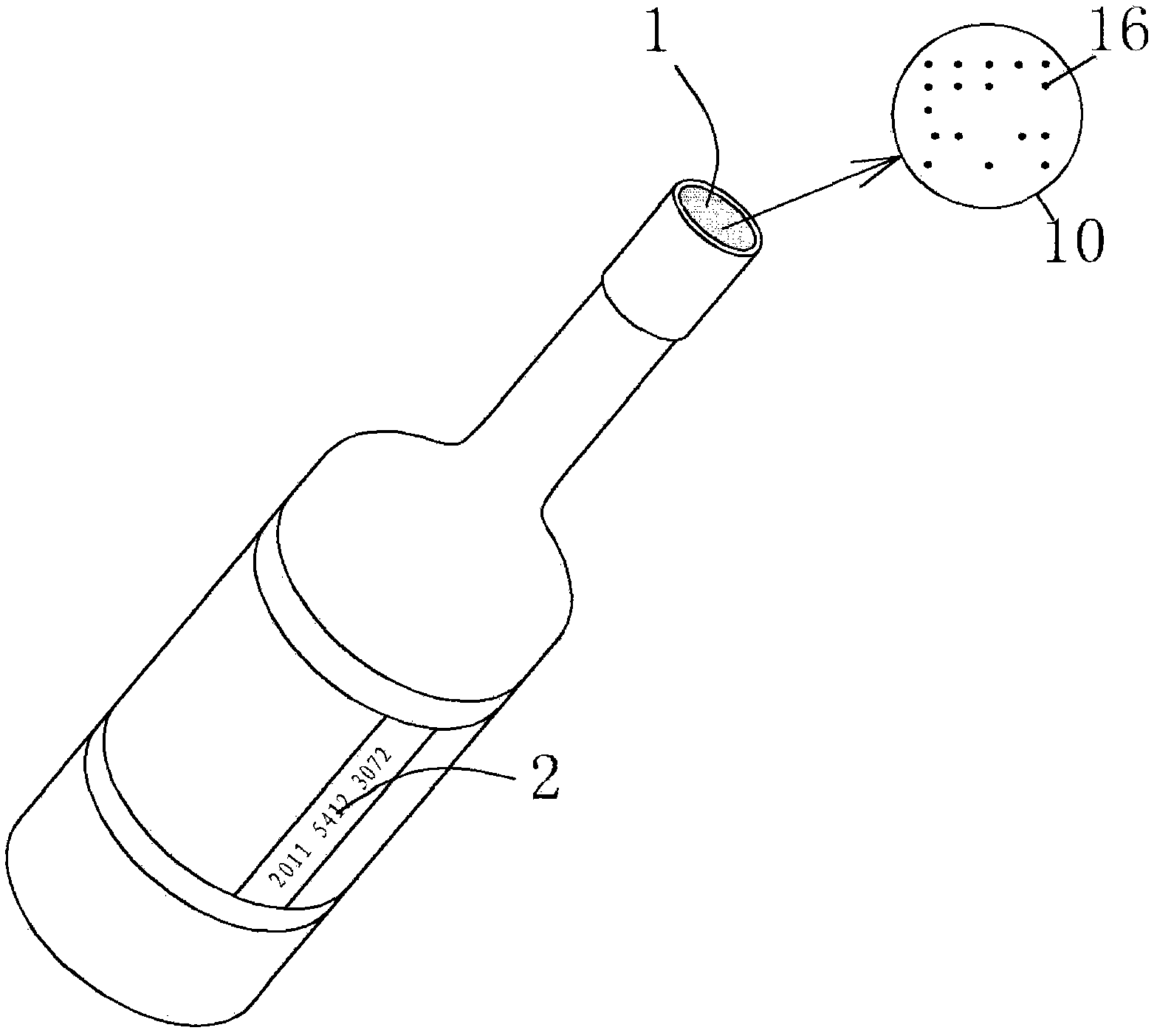 Micro image code recognition device matched with anti-counterfeiting certificate