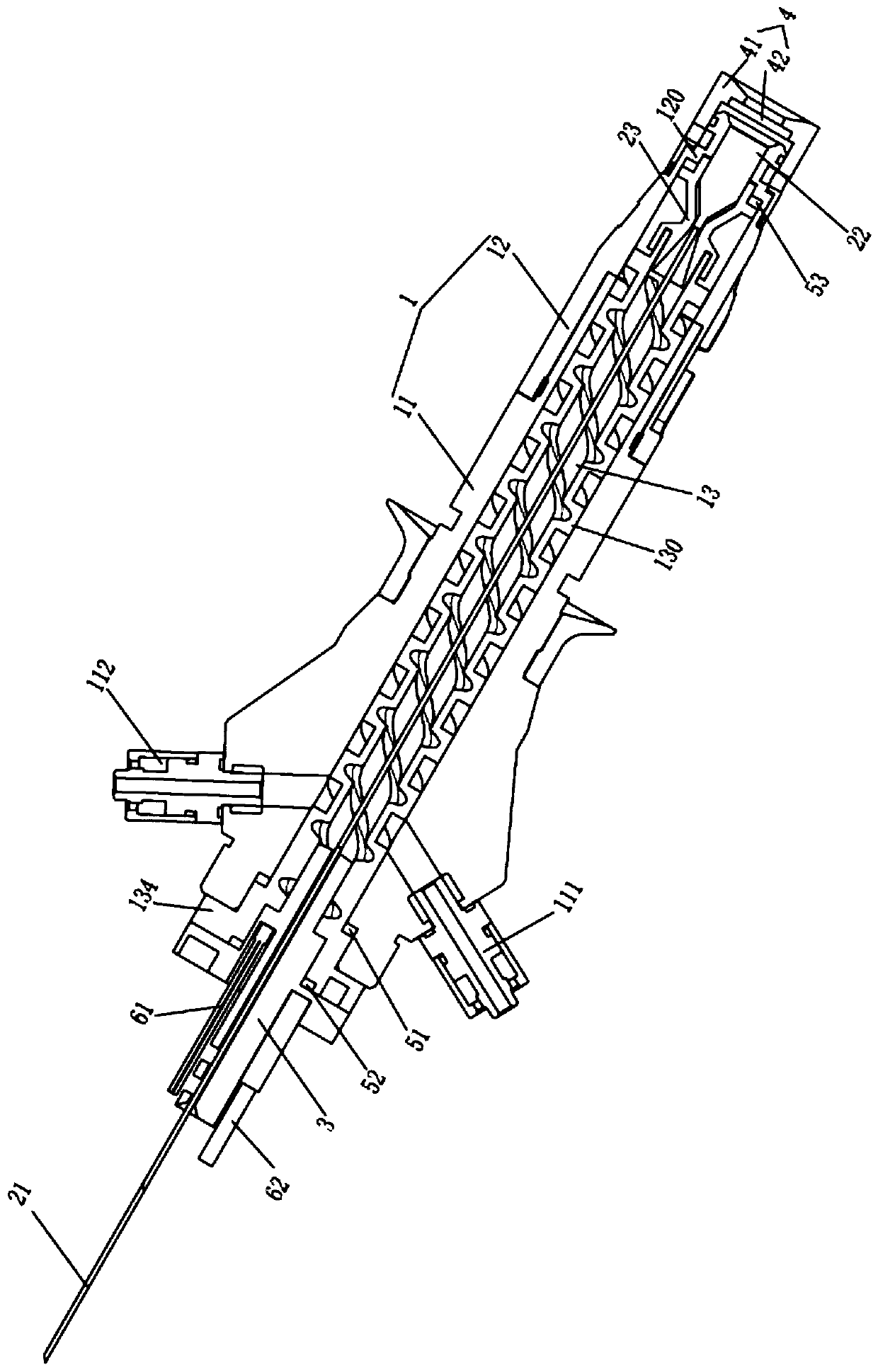 Laser and its laser output head