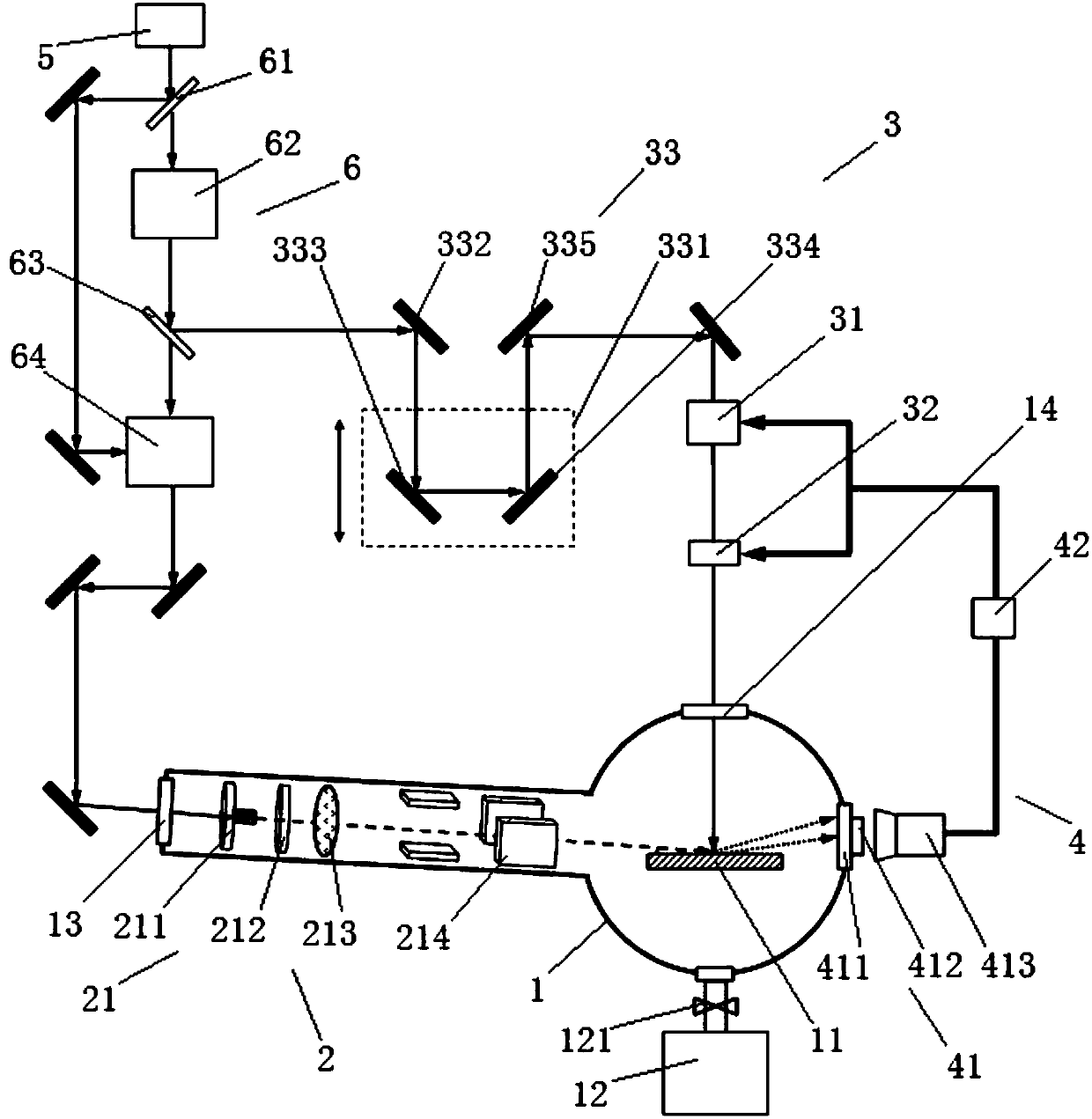 Electron diffractometer capable of realizing automatic defect regulation