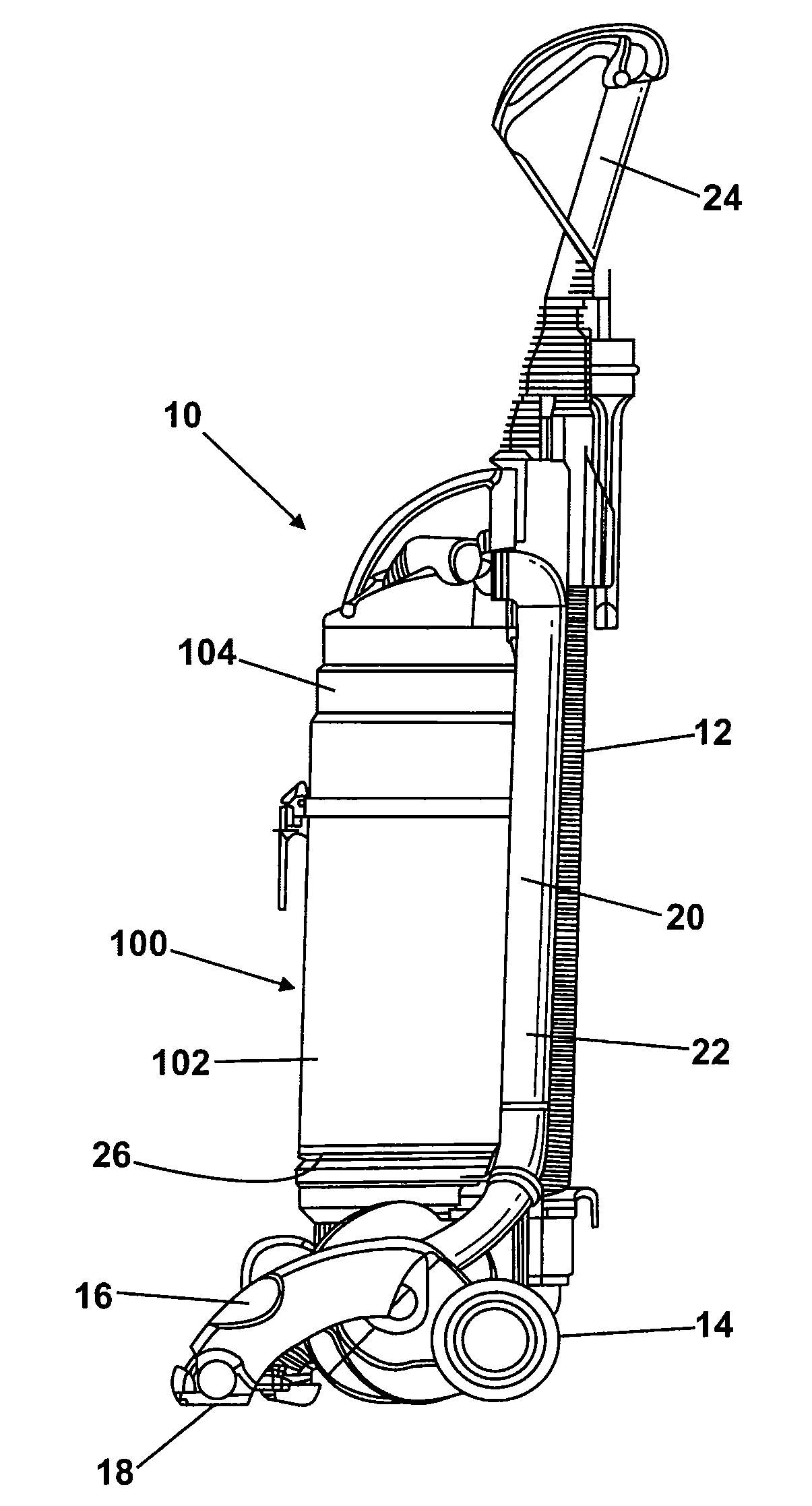 Cyclonic separating apparatus