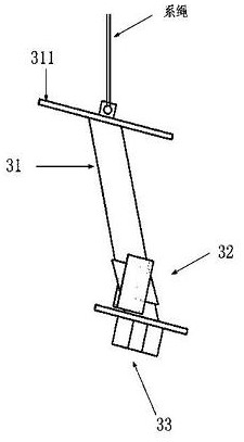 A self-swinging bird repelling device inside a high-voltage line tower