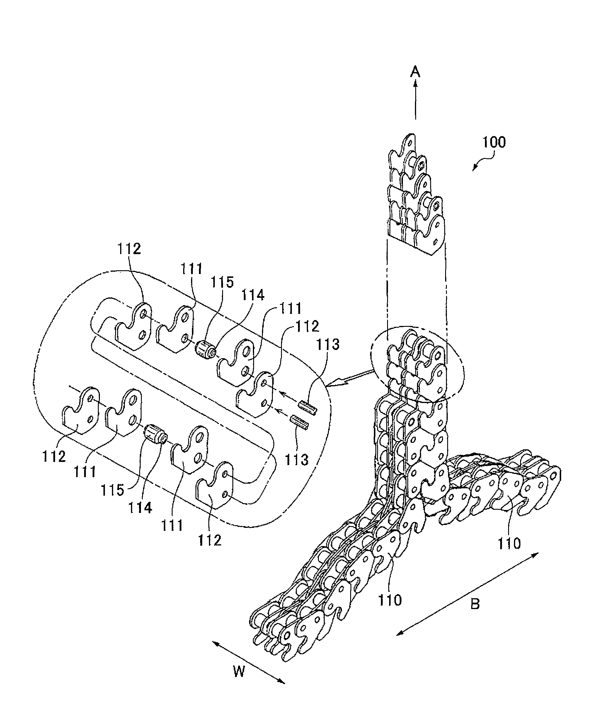 Engagement chain unit