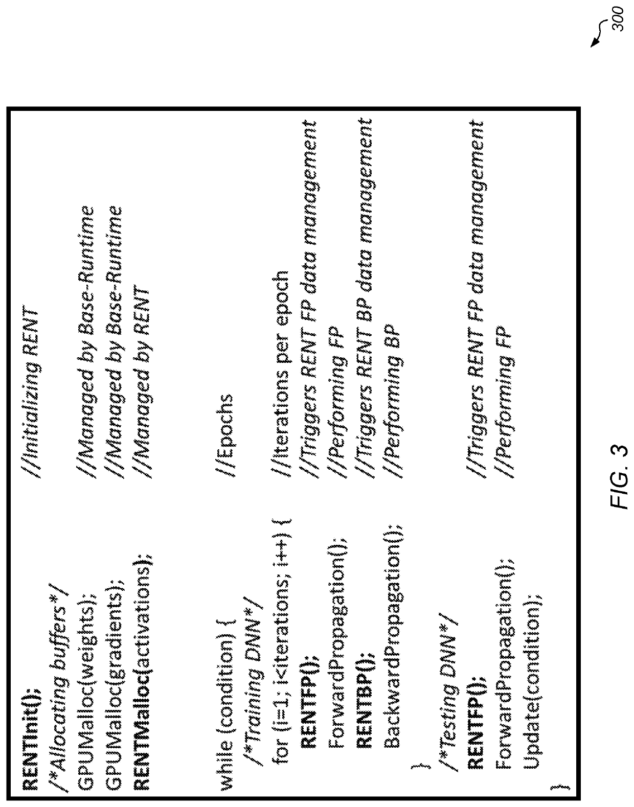 Runtime extension for neural network training with heterogeneous memory