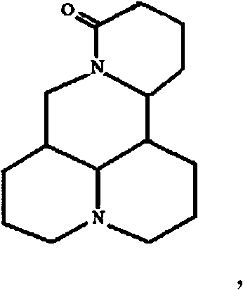 Medicine composition containing matrine class alkaloid, preparation method and pharmaceutical application