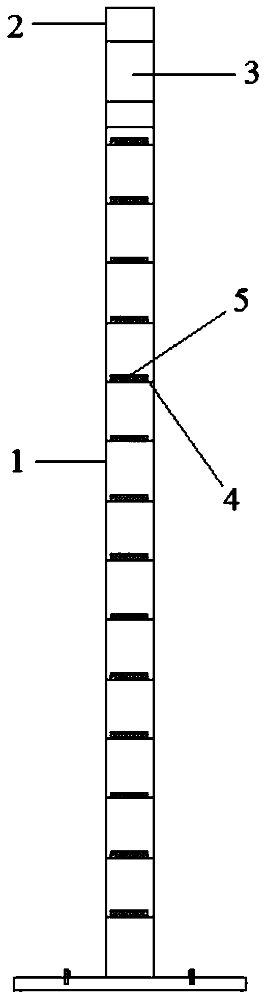 Aeroelastic model of suspended monorail wind tunnel test pier stud