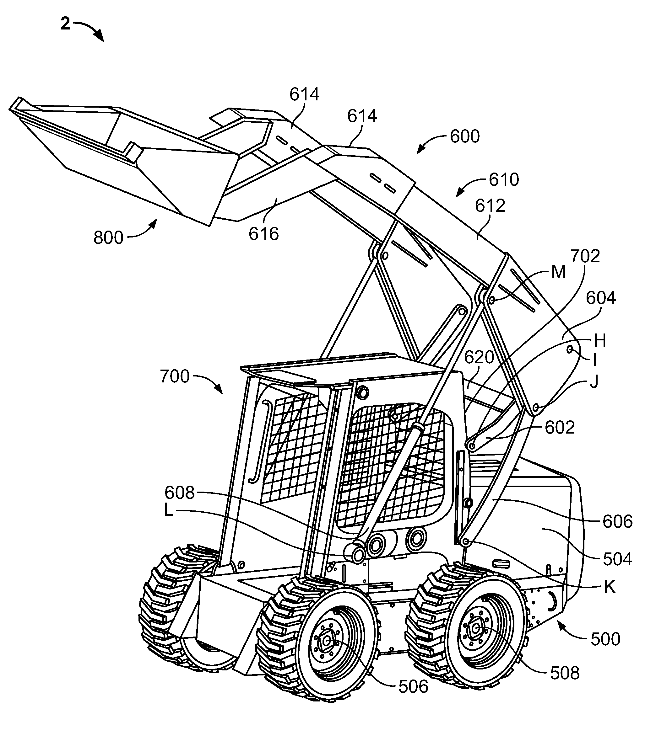 Vertical lift arm device