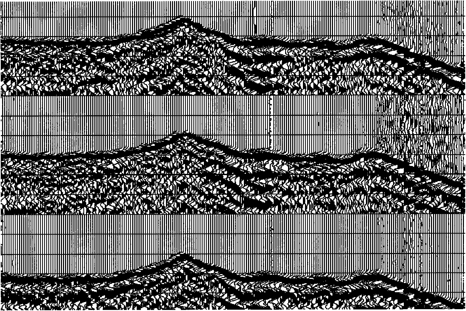 Automatic seismic data first-arrival wave pickup method with strong background noise resistance