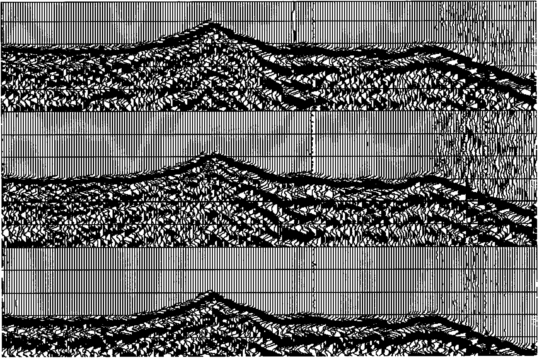 Automatic seismic data first-arrival wave pickup method with strong background noise resistance