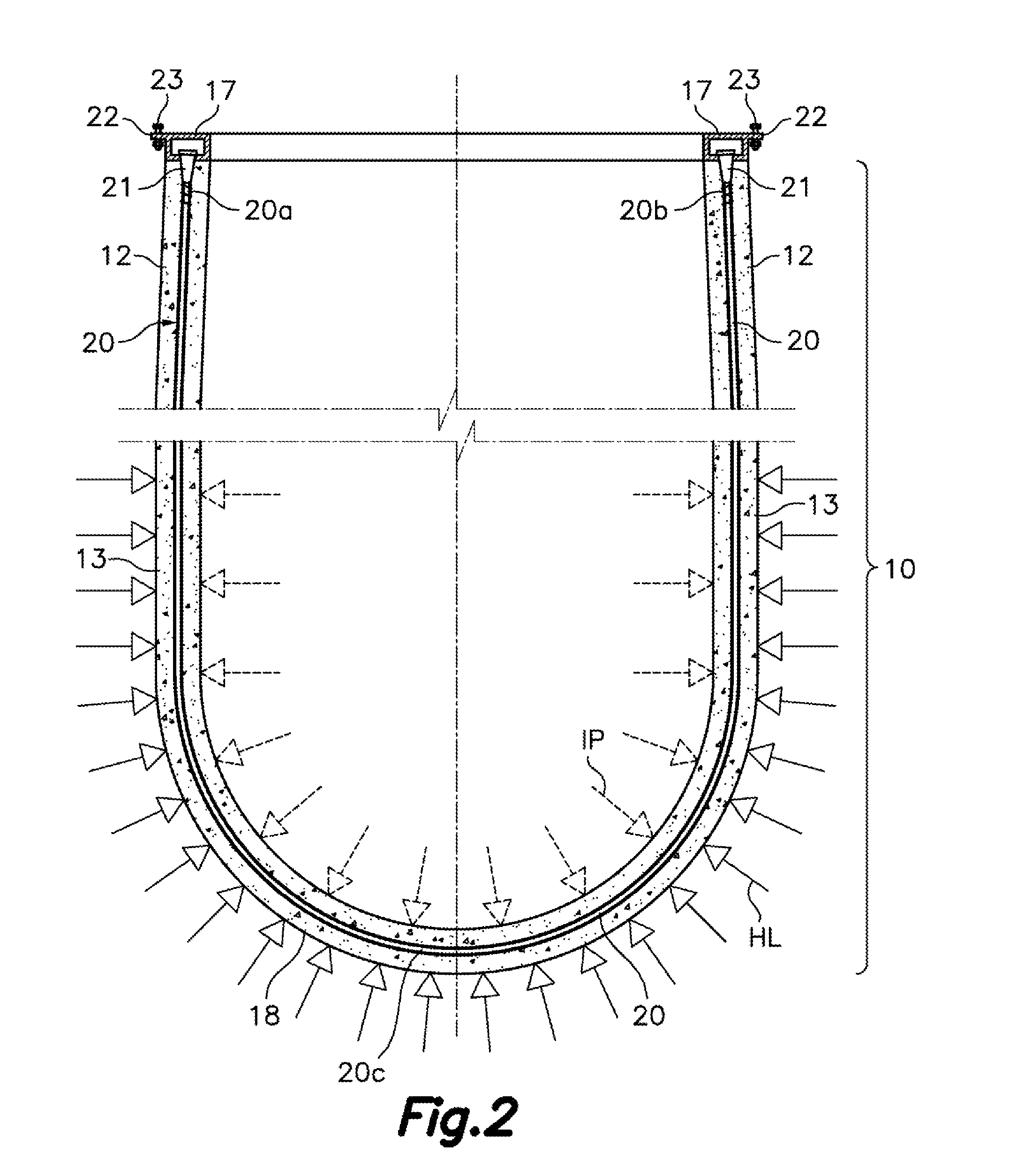 Floating structure for supporting a wind turbine