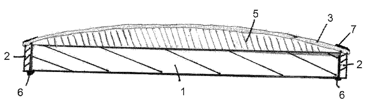 Electro-optical display with a transparent cover